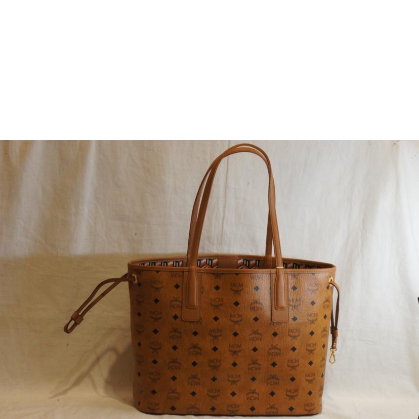 MCM エムシーエム/ロゴグラムスイングトートブラウンポーチ付/MWPCSV101C0001//SAランク/92