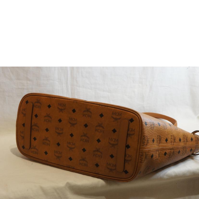 MCM エムシーエム/ロゴグラムスイングトートブラウンポーチ付/MWPCSV101C0001//SAランク/92