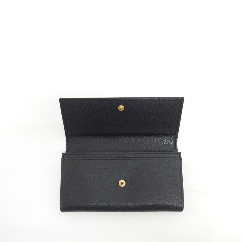 GUCCI グッチ/GGマーモント/コンチネンタルレザーウォレット/ブラック/456116//496***/ABランク/18