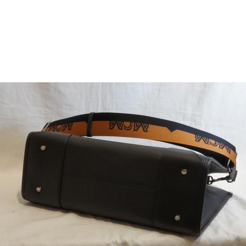 MCM エムシーエム/レザーロゴトートロゴストラップ//Aランク/92
