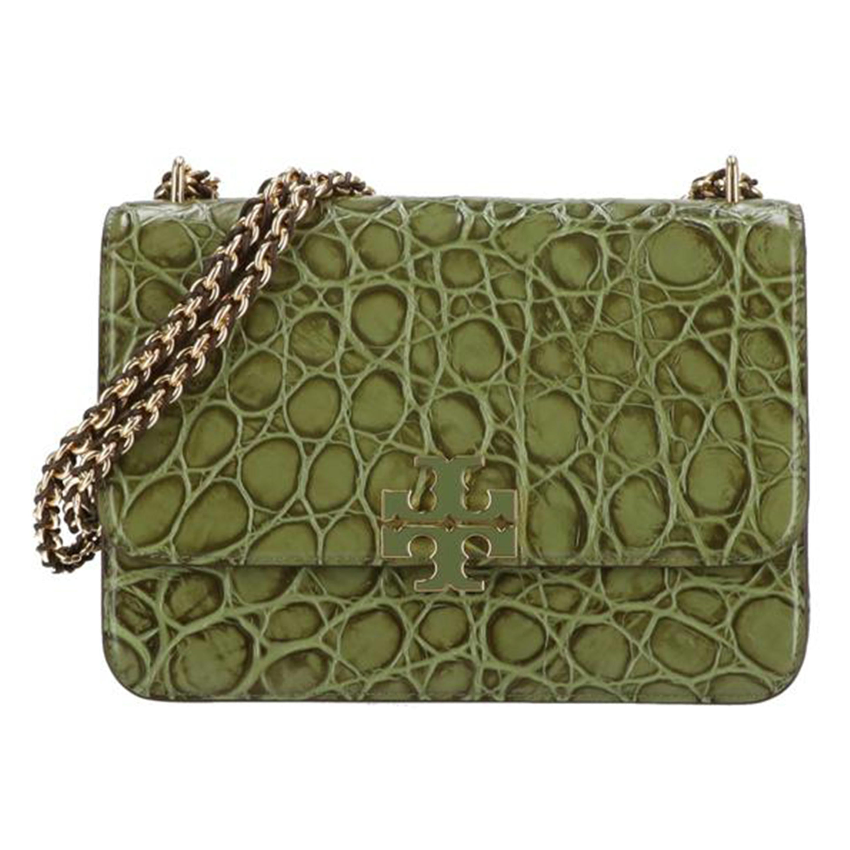 TORY BURCH トリーバーチ/BRITTEN EMBOSSED CROC SMALL SHOULDER BAG/175723//Sランク/94