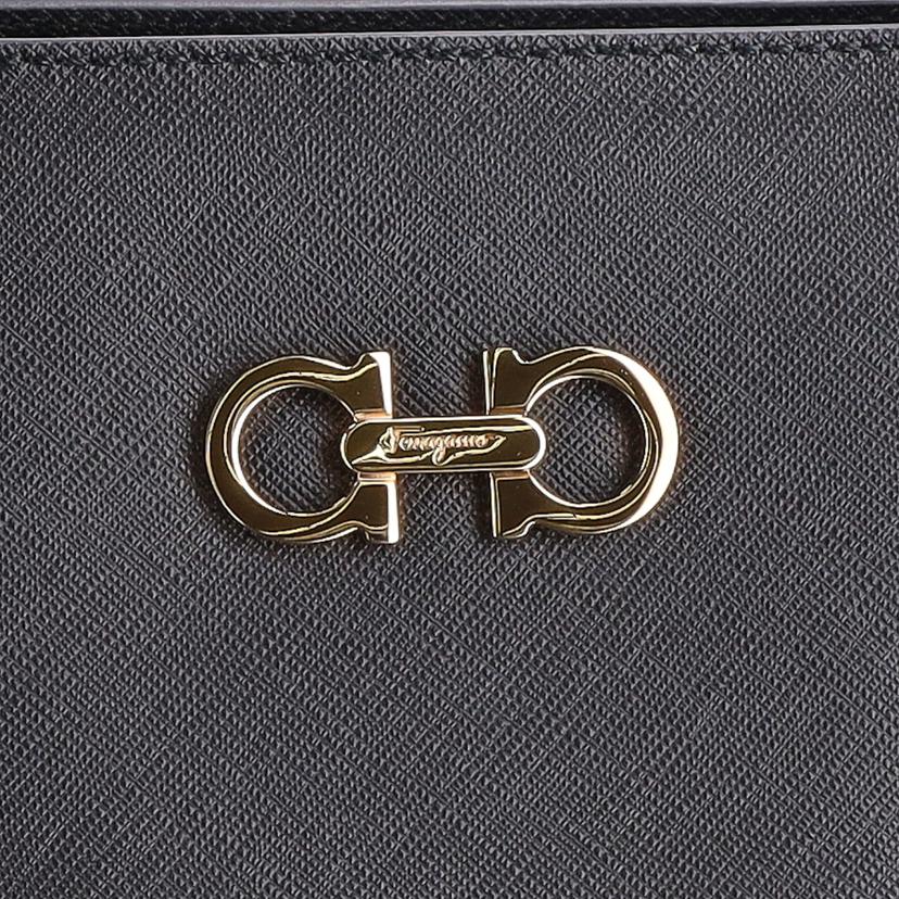 Ferragamo フェラガモ/2wayガンチーニレザートート/ブラック/GG-21F271//Aランク/75