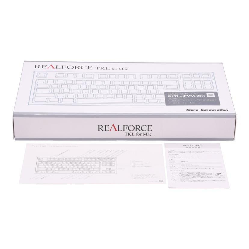 Topre 東プレ /キーボード/REALFORCE TKL for Mac/R2TL-JPVM-WH//AHCM02 B 200900549/Aランク/01