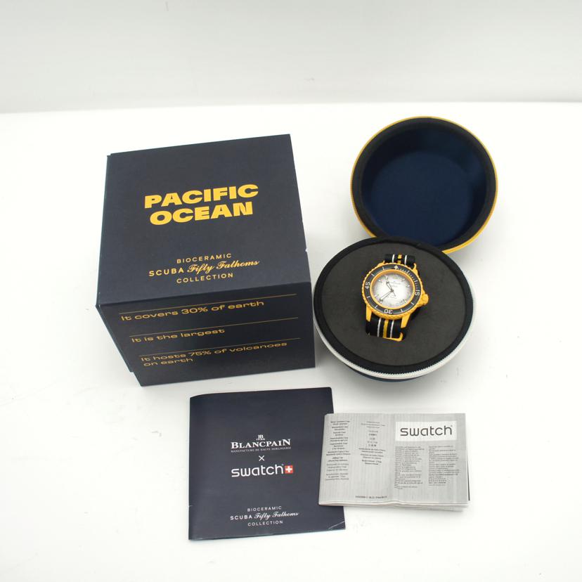 BLANCPAIN×swatch ブランパン×スウォッチ/ブランパン×スウォッチ/パシフィックオーシャン/自動巻/S035P100//Aランク/75