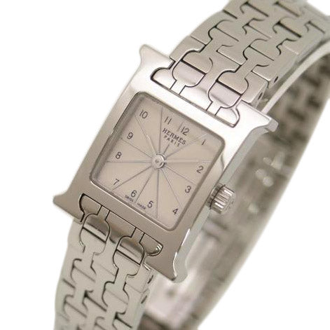 HERMES エルメス/腕時計 ステンレス シルバー文字盤/Hウォッチ・ミニ/レディース/クオーツ/HH1.110/265****/レディース時計/Aランク/69【中古】