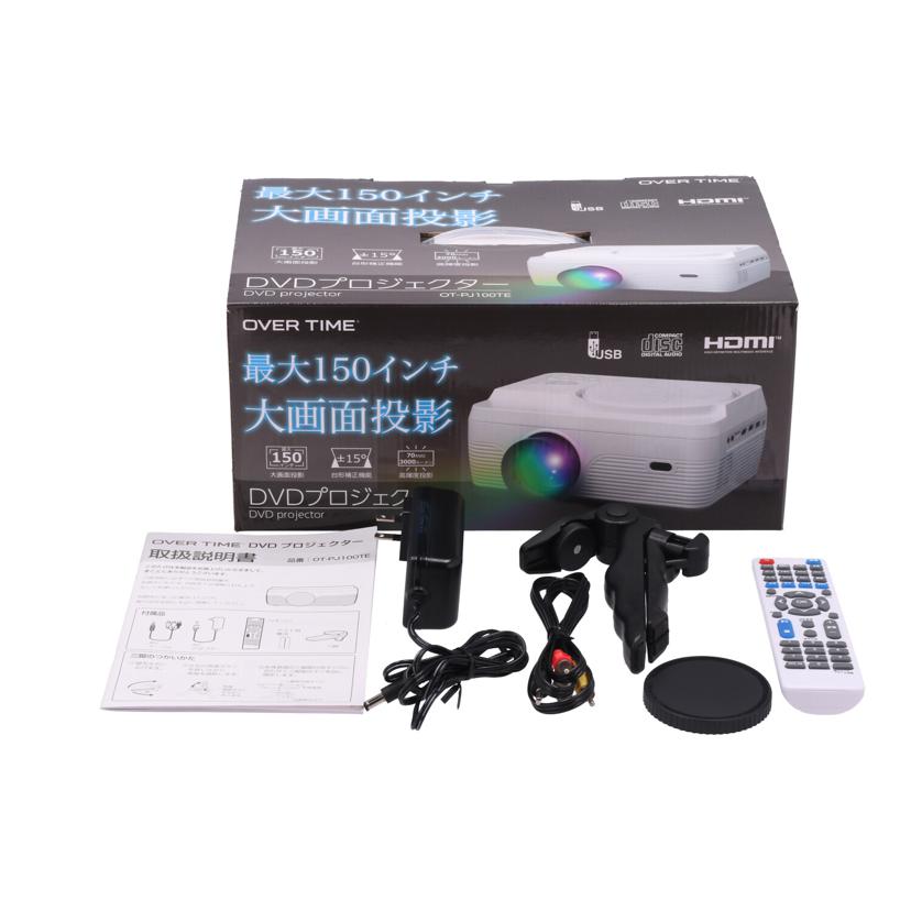 OVER TIME ダイアモンドヘッド /DVDプレーヤー搭載LEDプロジェクター/OT-PJ100TE//JAN4580050182667/Bランク/84