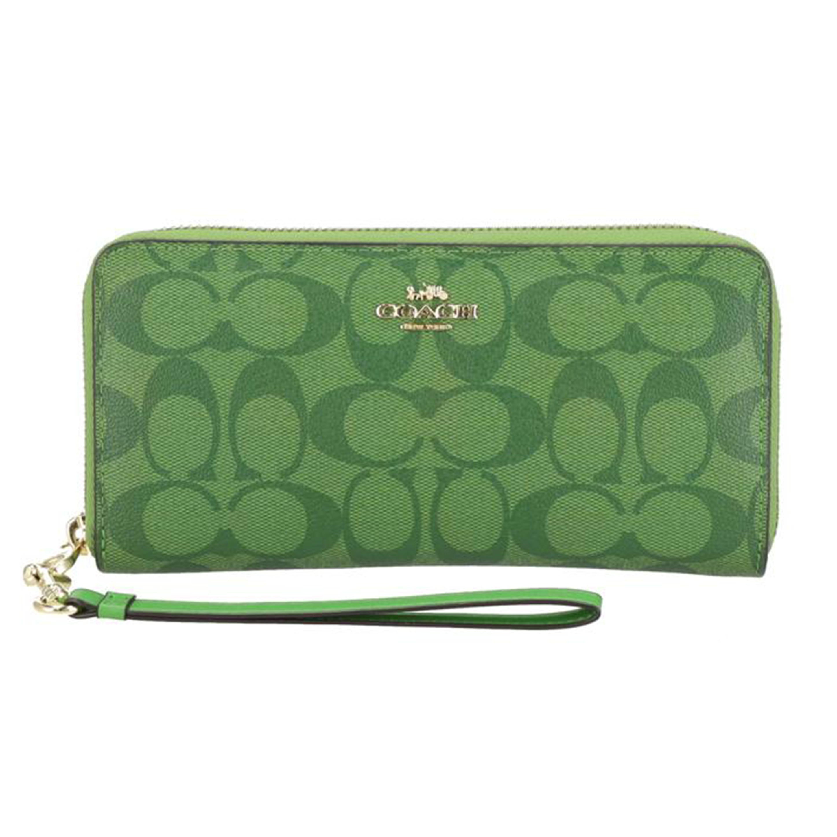 COACH コーチ/ロングジップアラウンドウオレットシグネチャーキャンバス/C4452//M21**/Aランク/94