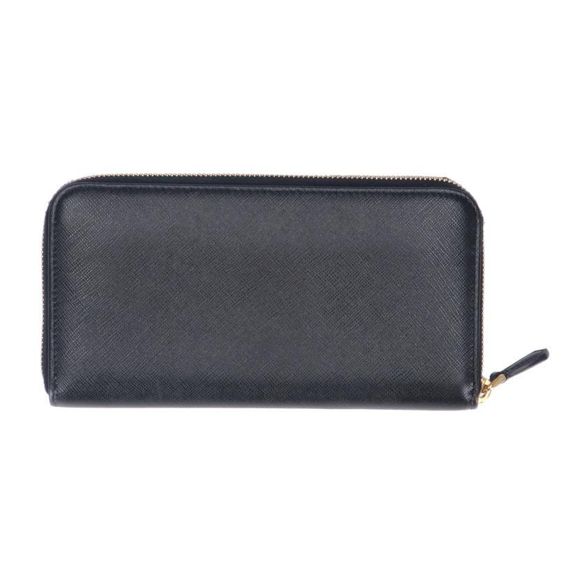 PRADA プラダ/サフィアーノラウンドファスナー長財布/ブラック/1ML506//ABランク/75