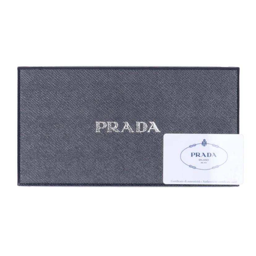 PRADA プラダ/サフィアーノラウンドファスナー長財布/ブラック/1ML506//ABランク/75
