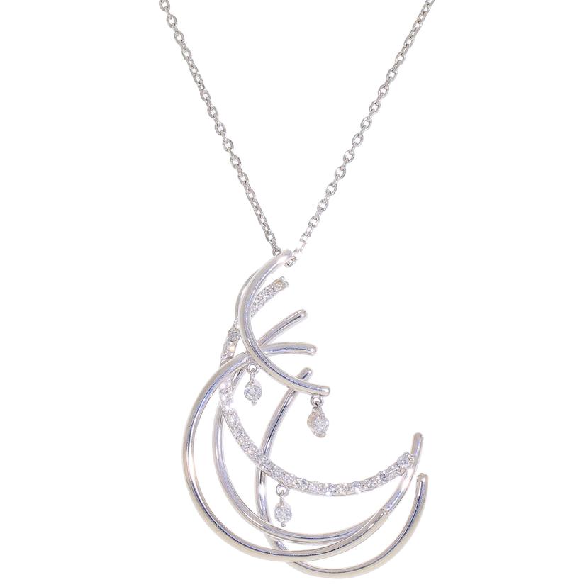 K18WGダイヤネックレス0.40ct//Aランク/92