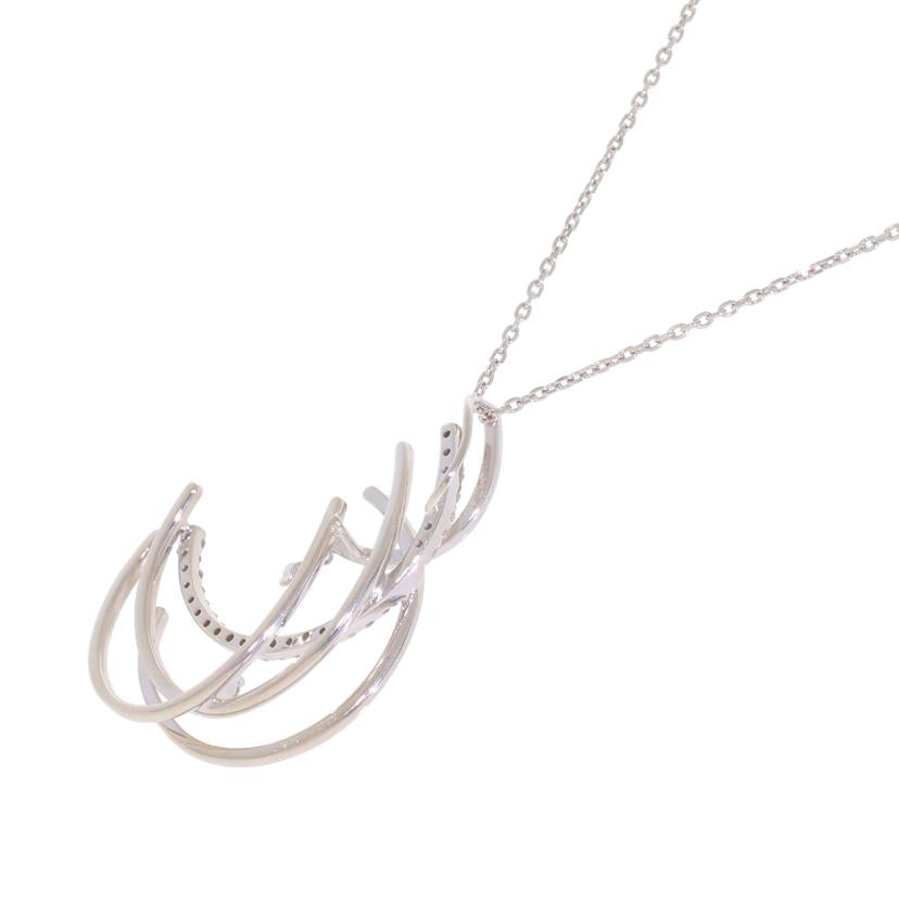 K18WGダイヤネックレス0.40ct//Aランク/92