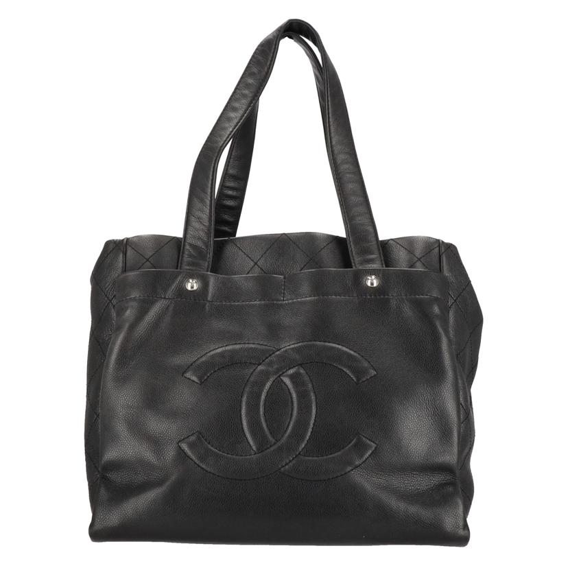 CHANEL シャネル/ココマーク/キャビアスキン/トートバッグ/ブラック//127*****/ABランク/18