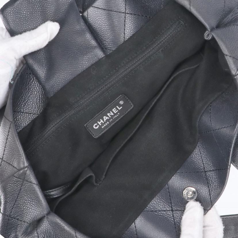 CHANEL シャネル/ココマーク/キャビアスキン/トートバッグ/ブラック//127*****/ABランク/18