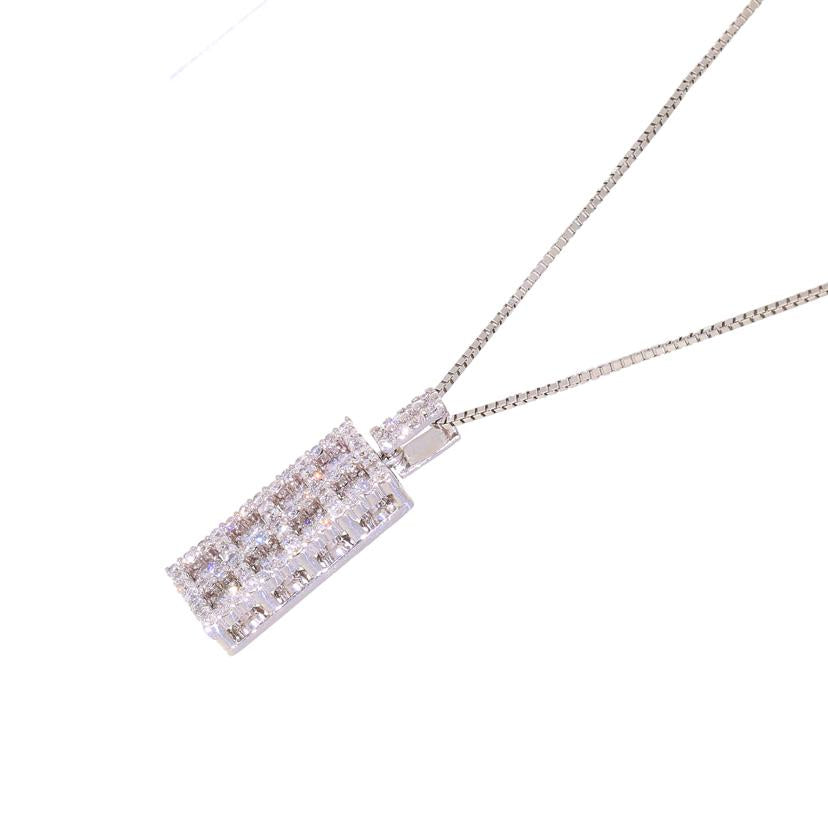 K18WGダイヤネックレス1.00ct//Aランク/69