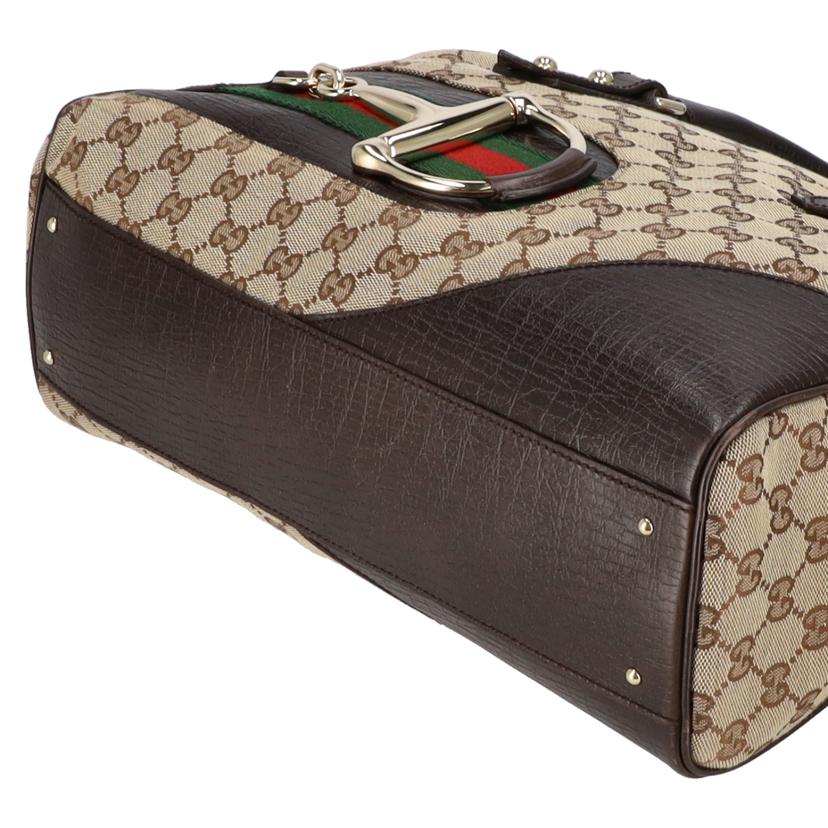 GUCCI グッチ/GGキャンバスホースビットシェリーライントート/141503//205***/ABランク/75