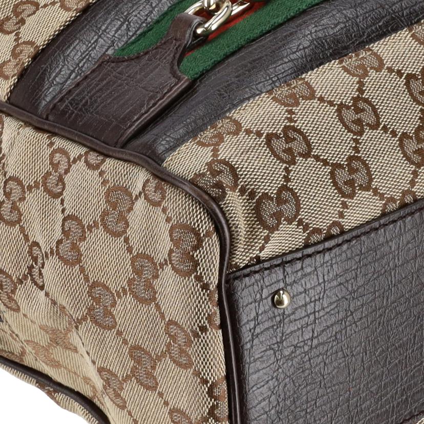GUCCI グッチ/GGキャンバスホースビットシェリーライントート/141503//205***/ABランク/75