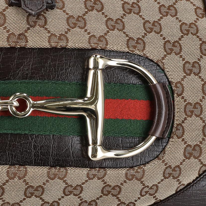 GUCCI グッチ/GGキャンバスホースビットシェリーライントート/141503//205***/ABランク/75