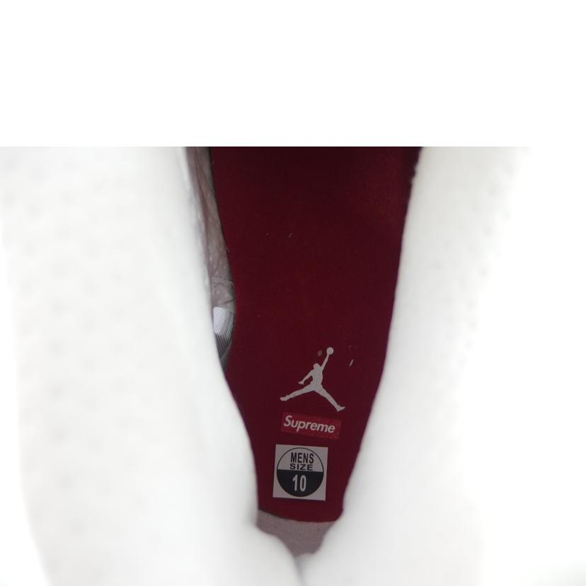 NIKE×Supreme/Air Jordan 14 Retro "White/University Red"/BV7630-106//Aランク/82