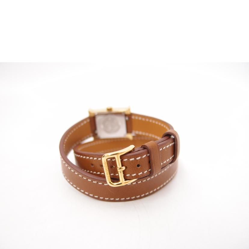HERMES エルメス/Hウォッチミニ/ドゥブルトゥール/クォーツ/038178WW00(HH1.101)//342****/Aランク/69