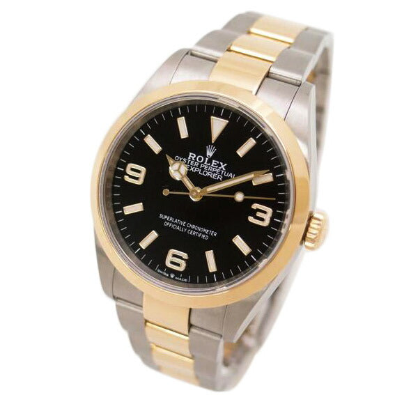 ROLEX ロレックス/エクスプローラーⅠ・36/ランダム番(2021年購入)/K18YG×SS自動巻き/124273//246*****/SAランク/69