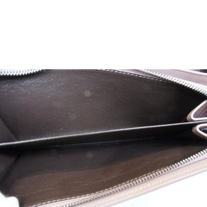 BOTTEGA VENETA ボッテガヴェネタ/リボニントレチャートロングウォレットピンクベージュ//SAランク/92