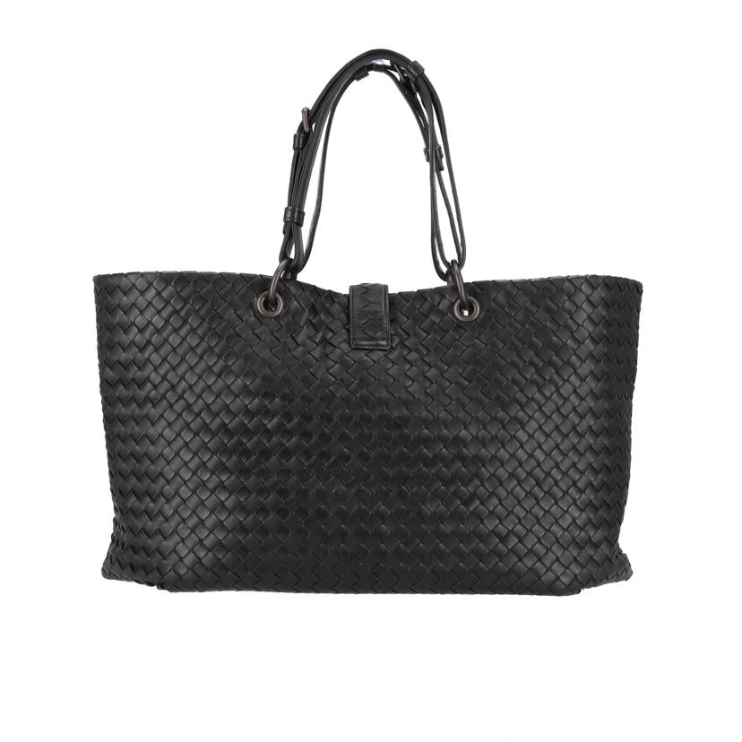BOTTEGA VENETA/カプリイントレチャートラージトート/ブラック/297983//B08*******/Aランク/75