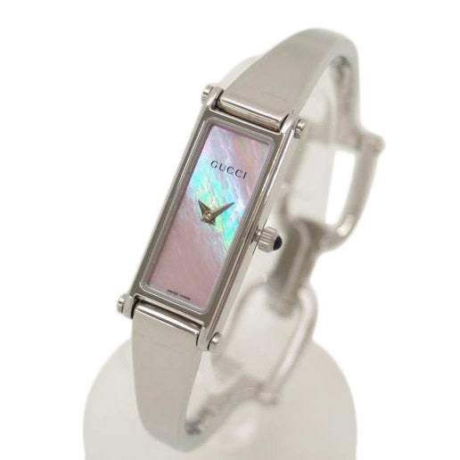 GUCCI グッチ/腕時計 ステンレス レディース/バングルウォッチ・ピンクシェル/クオーツ/1500L/132****/GUCCI/ABランク/69【中古】