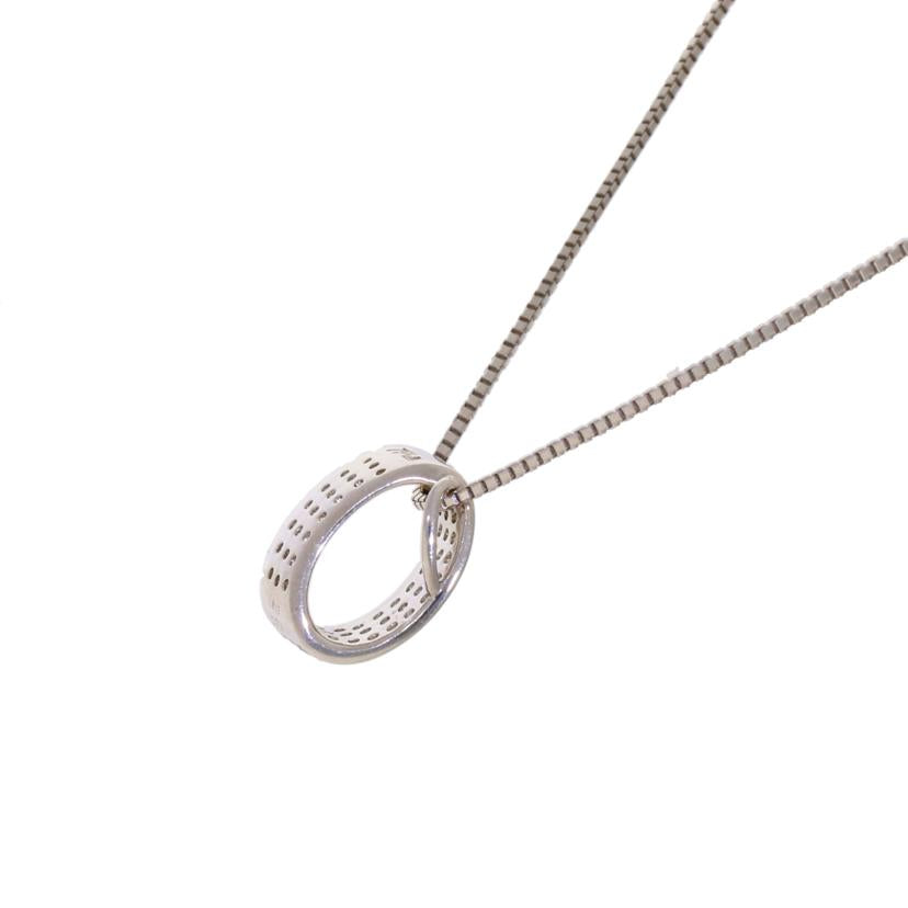 K18WGダイヤネックレス0.71ct//ABランク/69
