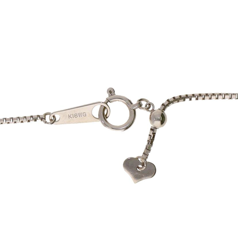 K18WGダイヤネックレス0.71ct//ABランク/69