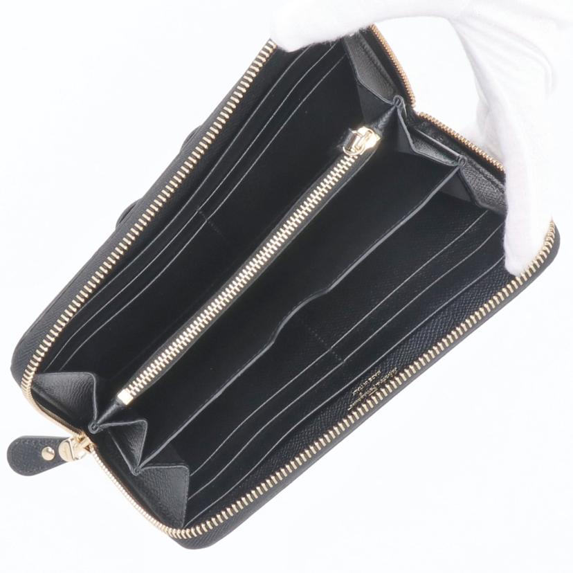 Ferragamo フェラガモ/ヴァラリボンラウンドファスナー長財布/ブッラク/22-C908//SAランク/75