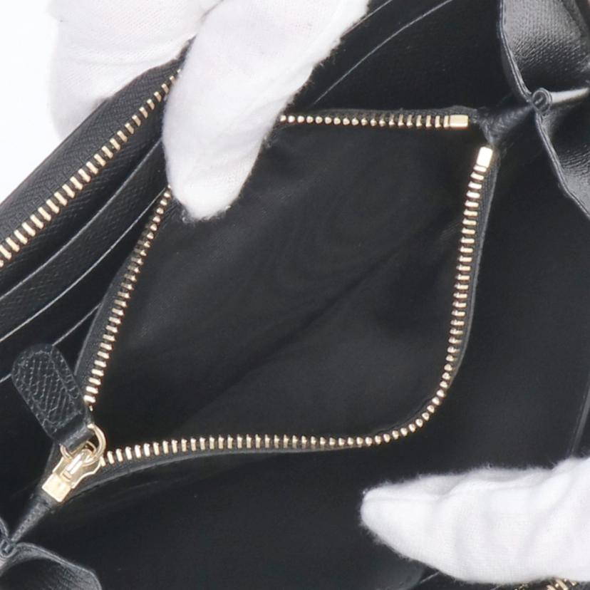 Ferragamo フェラガモ/ヴァラリボンラウンドファスナー長財布/ブッラク/22-C908//SAランク/75