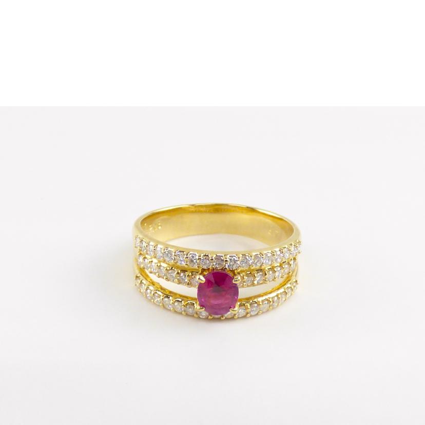 K18ルビーダイヤR0.462#12//ABランク/64