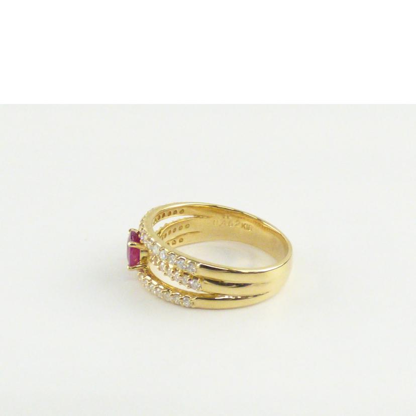 K18ルビーダイヤR0.462#12//ABランク/64