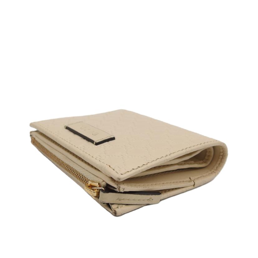 GUCCI グッチ/マイクログッチ シマ/二つ折り財布/アイボリー/510318//525***/ABランク/04