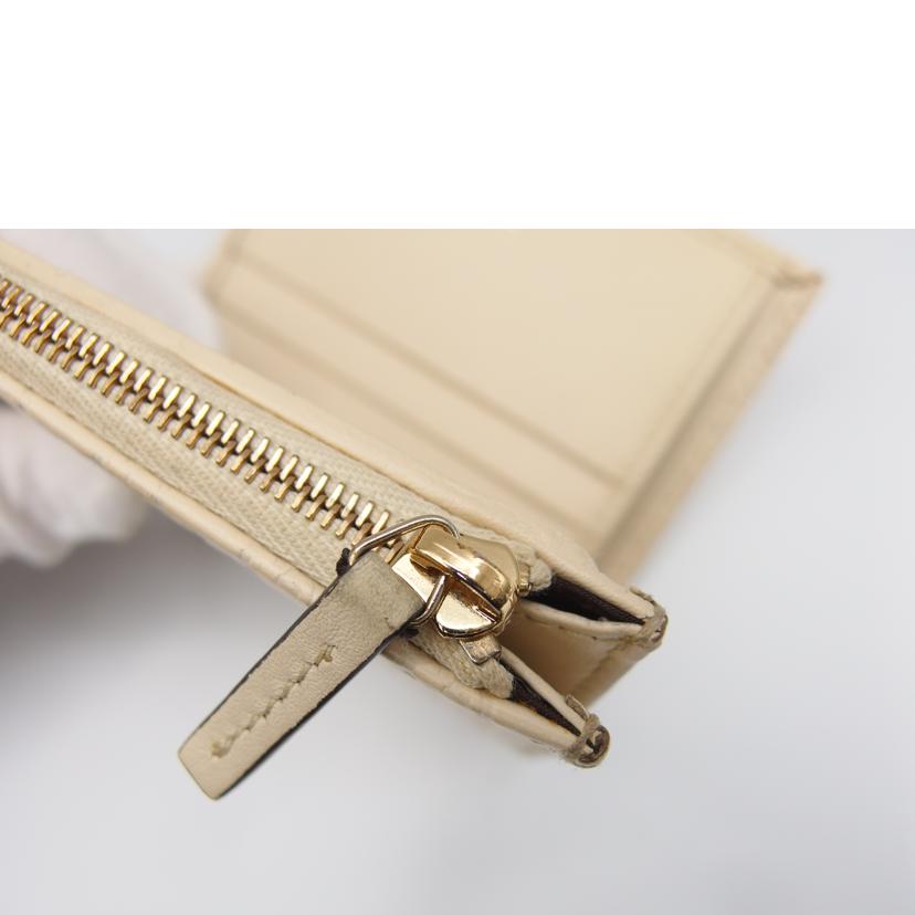 GUCCI グッチ/マイクログッチ シマ/二つ折り財布/アイボリー/510318//525***/ABランク/04