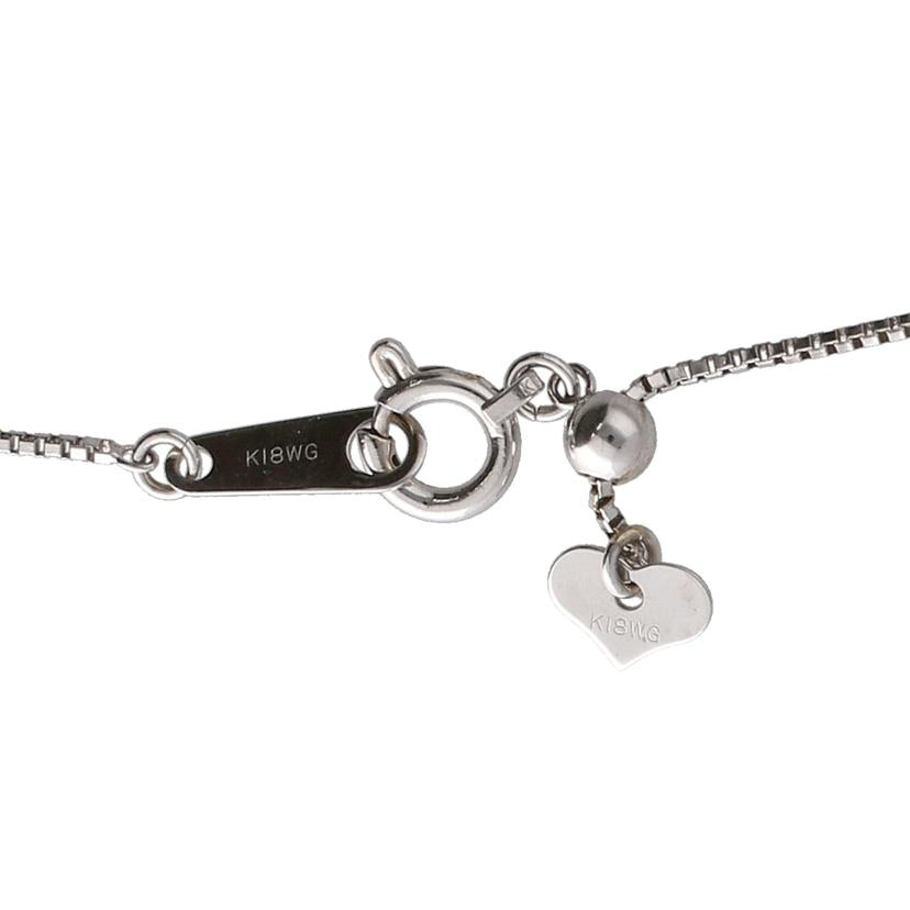 K18WGダイヤネックレス0.30ct//Aランク/92