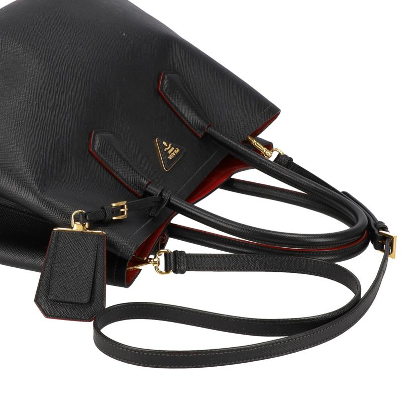 PRADA/サフィアーノ2WAYトートバッグ//Bランク/85