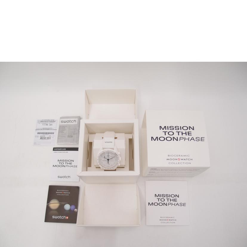 OMEGA×swatch オメガ×スウォッチ/ムーンスウォッチ/MISSION TO THE MOONPHASE/クォーツ/S033W700//Aランク/69