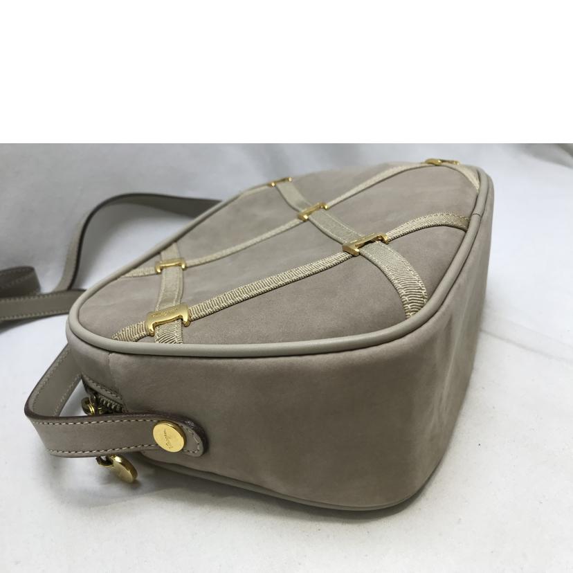 Ferragamo フェラガモ/ヴァラ ポシェット スェード ショルダーバッグ/BA2105556//Bランク/51