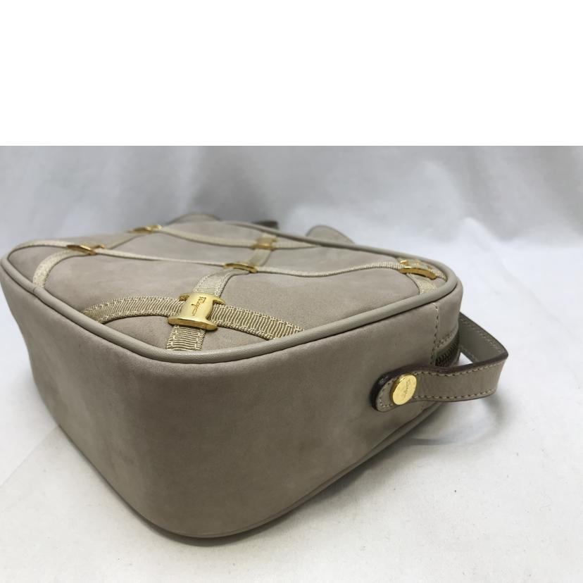 Ferragamo フェラガモ/ヴァラ ポシェット スェード ショルダーバッグ/BA2105556//Bランク/51