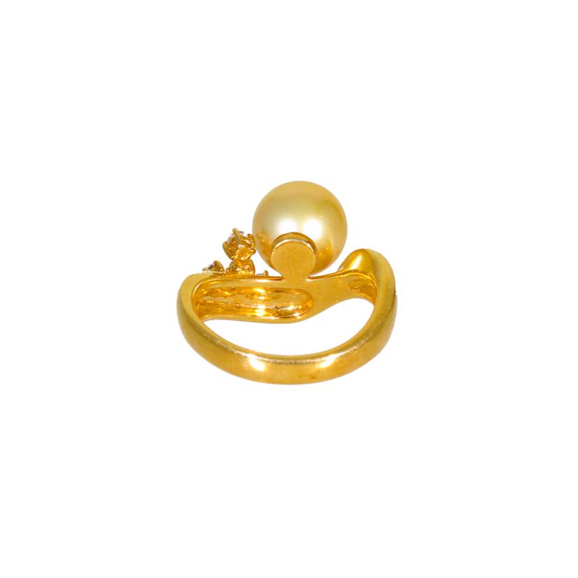 K18パールダイヤリング0.12ct//ABランク/88