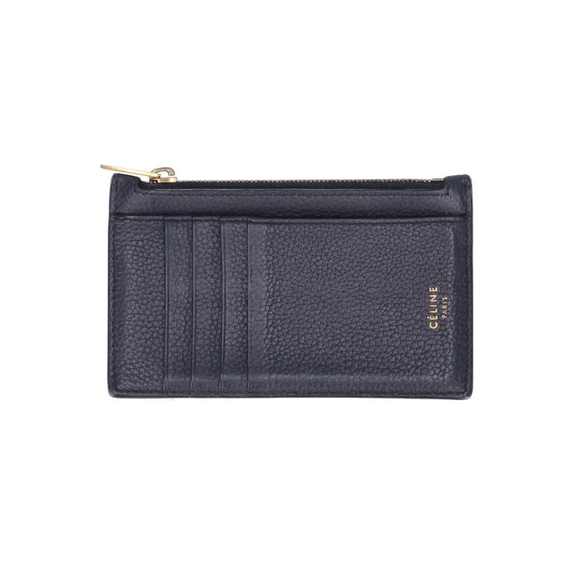 CELINE セリーヌ/コンパクトジップカードホルダー/紺/10B683//F-PG-1198/Bランク/19