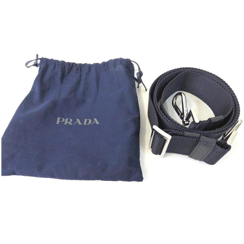 PRADA プラダ/キャンバスショルダーストラップ/紺//Aランク/84
