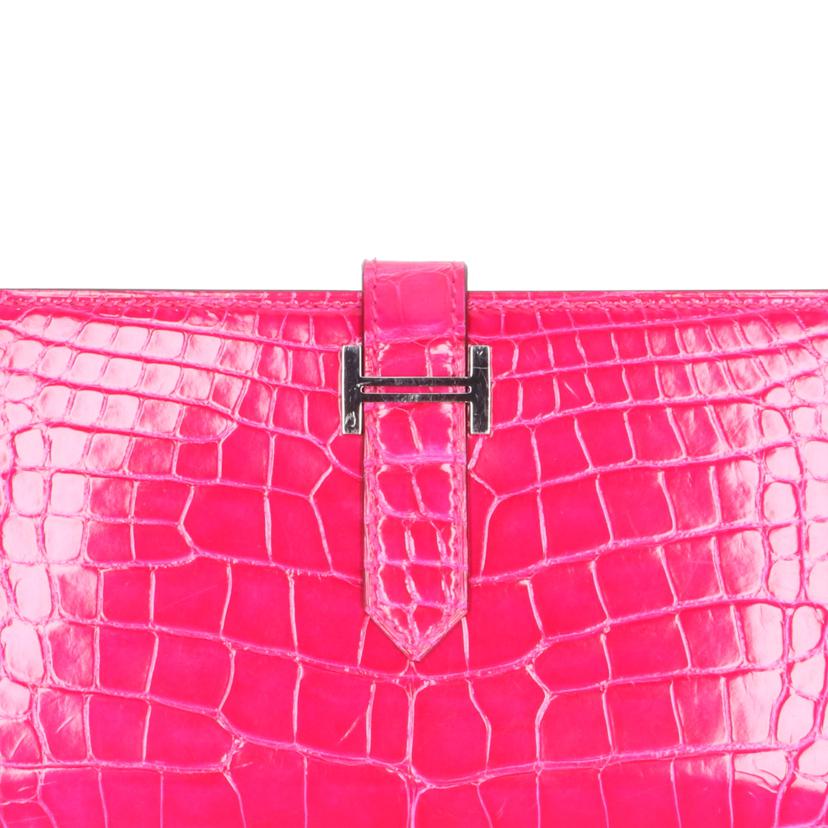 HERMES エルメス/ベアンスフレ アリゲーター シルバー金具/H047208CK90//WPN*******/Aランク/09
