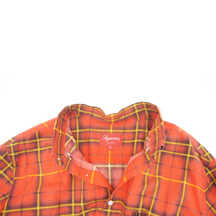 Supreme シュプリーム/Supreme長袖コットンチェックシャツ/レッド/RN 101837//ABランク/18