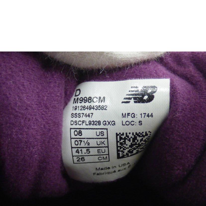new balance ニューバランス/new balance ローカットスニーカー/M998CM//ABランク/64