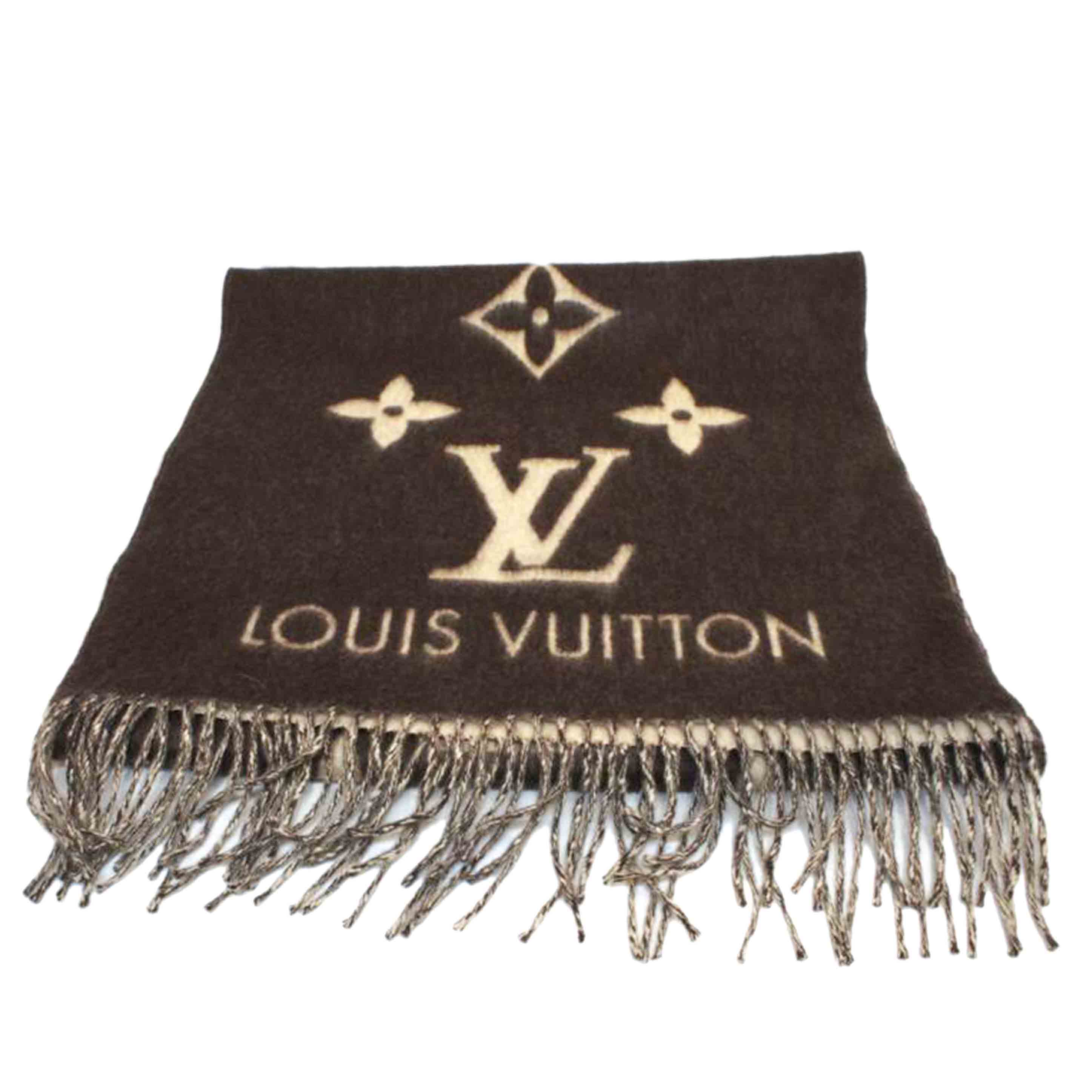 LV ルイヴィトン/エシャルプレイキャビック/カシミヤ100%マフラー/M71041//Aランク/92