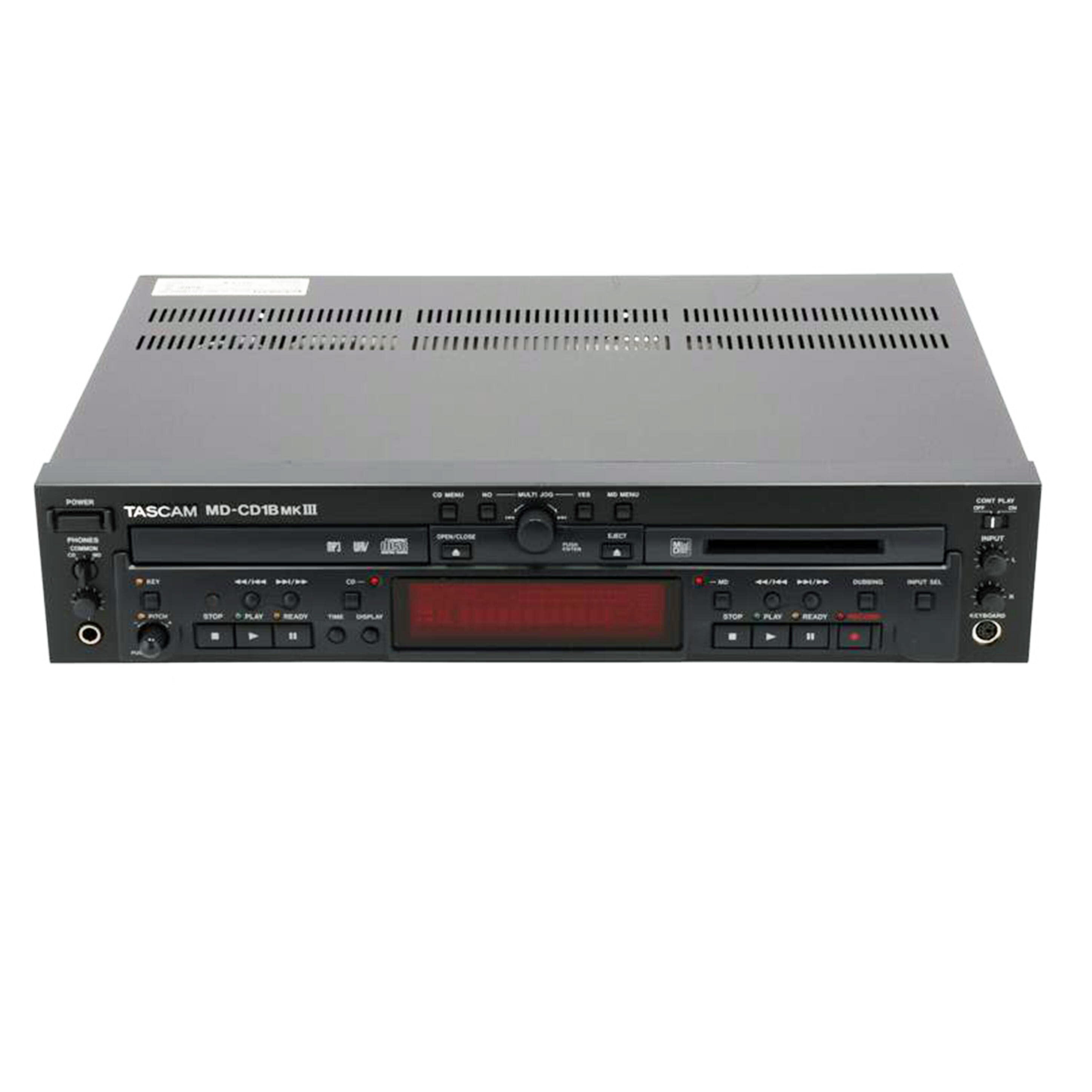 TASCAM タスカム/CDプレーヤー/MDレコーダー/MD-CD1BMKIII//0070012/Bランク/82