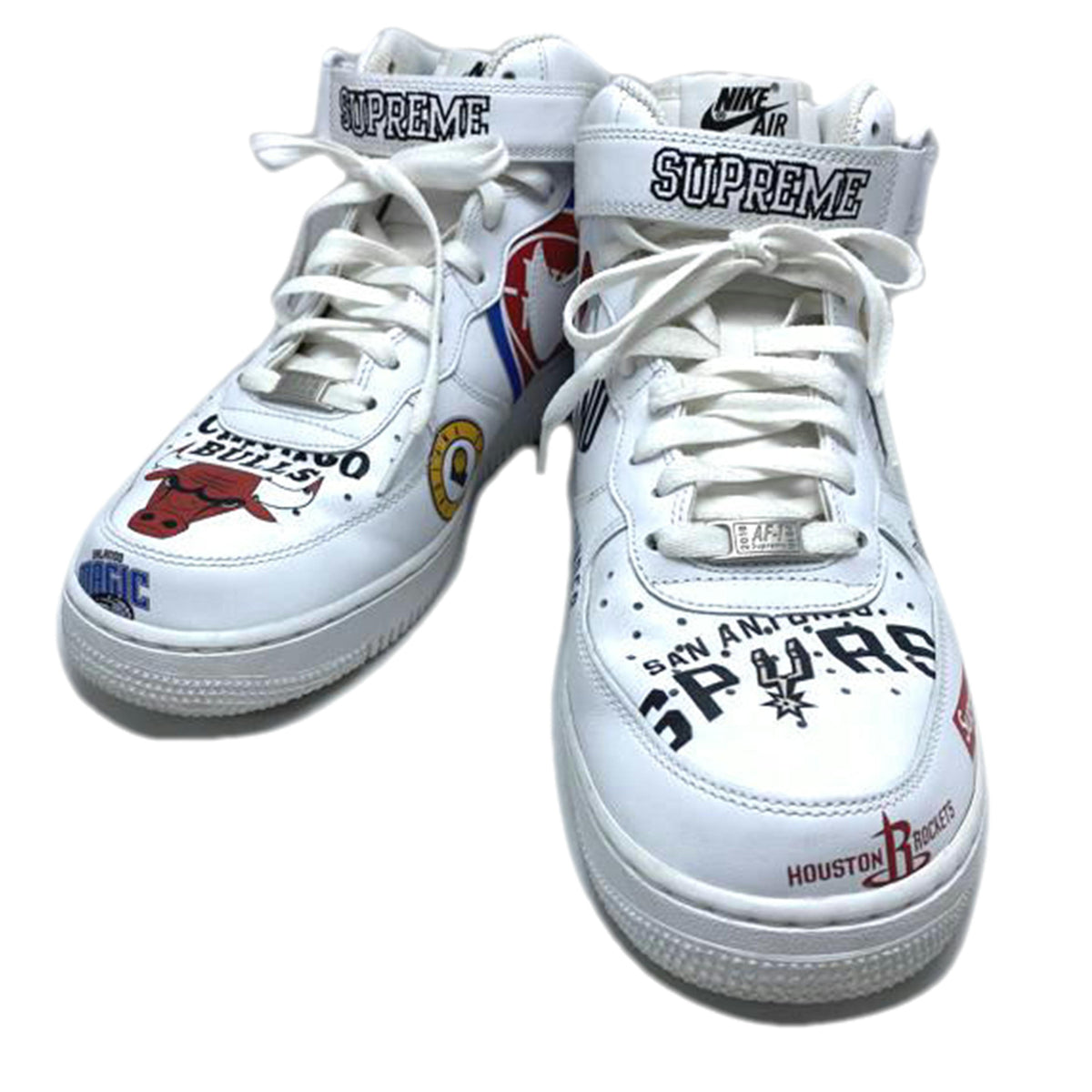 NIKE/Supreme×NBA×Nike Air Force 1 Mid ’07/AQ8017-100//Bランク/52