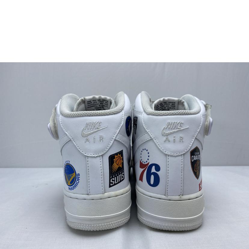 NIKE/Supreme×NBA×Nike Air Force 1 Mid ’07/AQ8017-100//Bランク/52